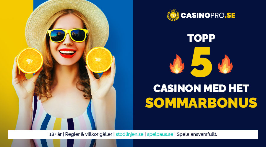 Månadens casinon med het sommarbonus