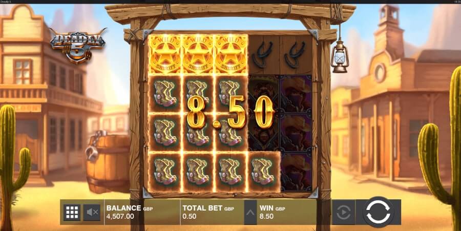 Deadly 5 speltavla