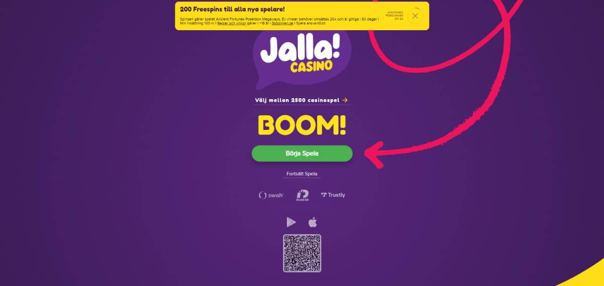 Jalla Casino bonus