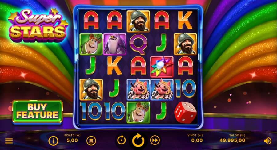 NetEnt superstars speltavla