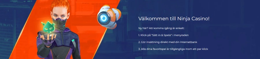 Ninja Casino tillbaka med svensk licens