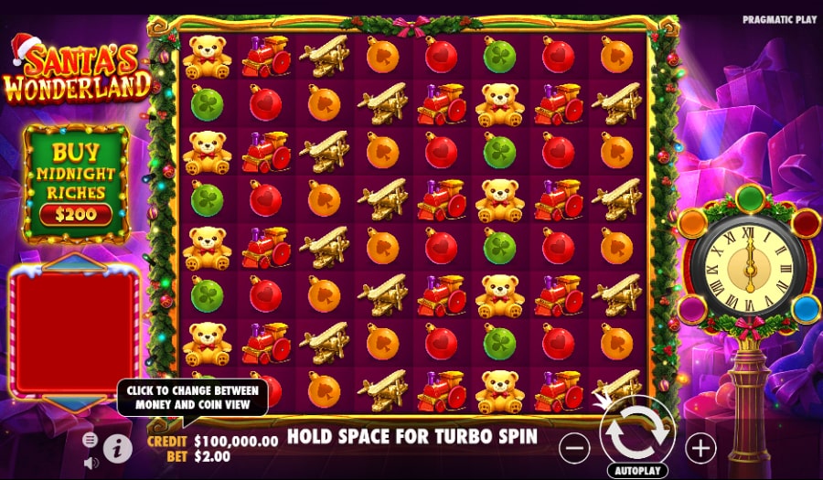 Santa's wonderland slot speltavla