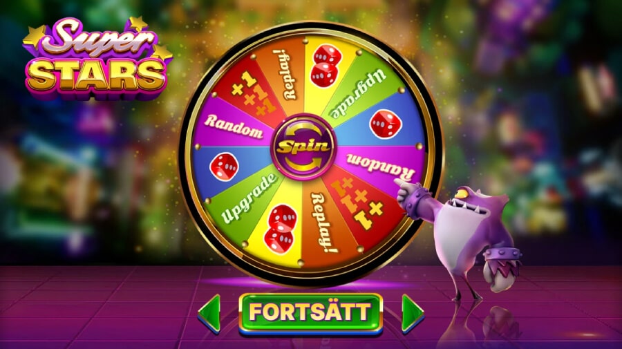 Superstars lyckohjul bonus