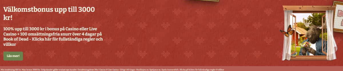 Casinostugans välkomstbonus