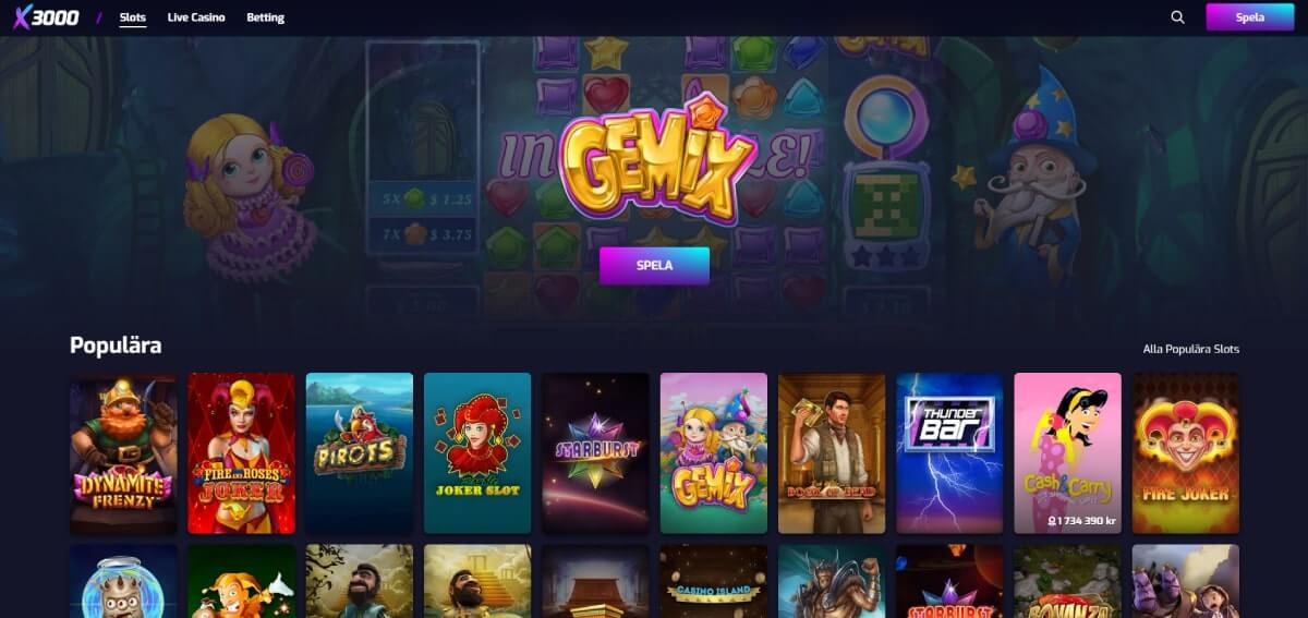 X3000 casino