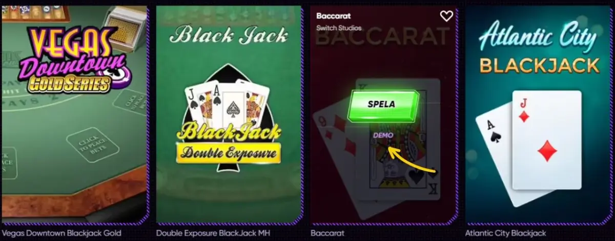 baccarat demo