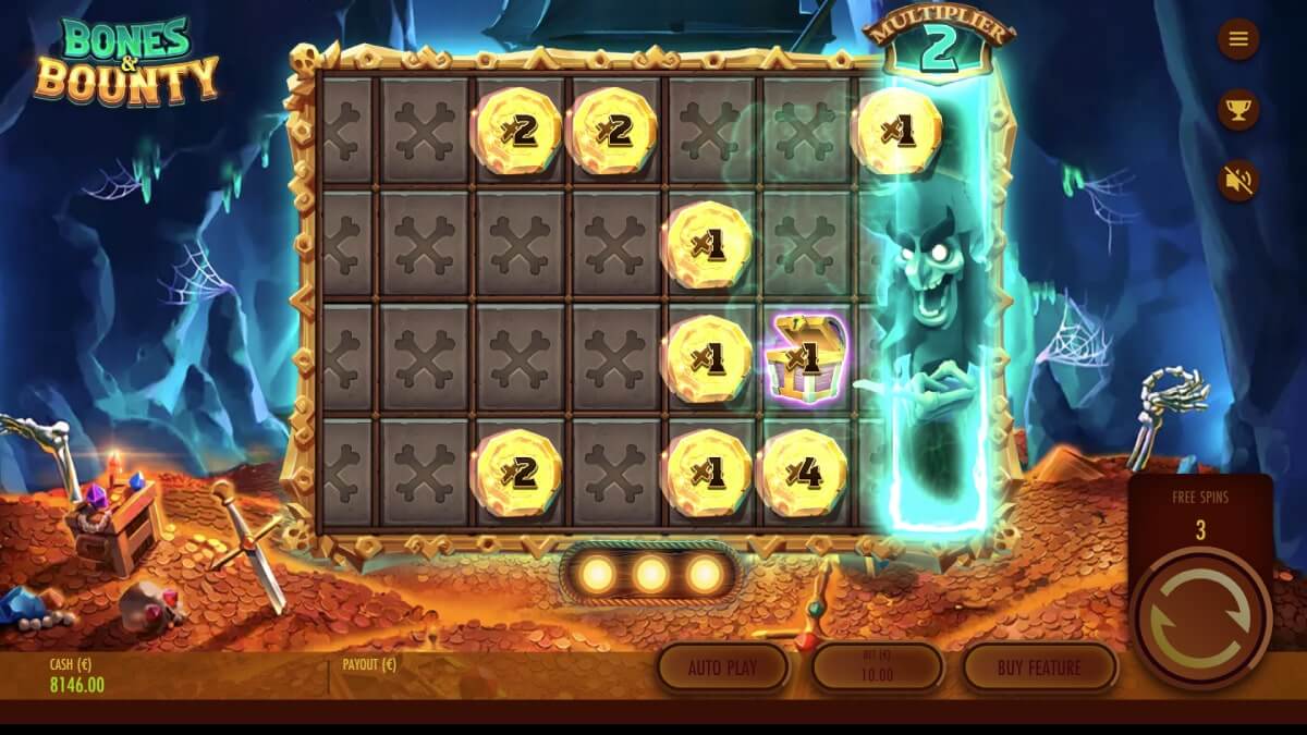 bones and bounty bonus spel
