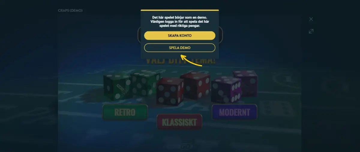 craps demospel