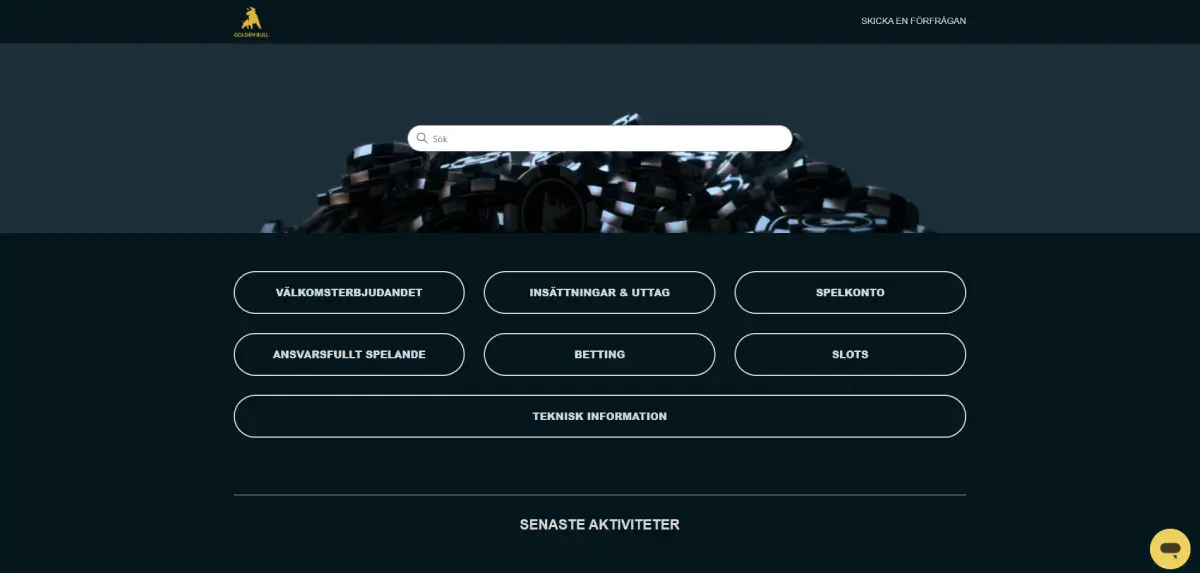 golden bull casino support