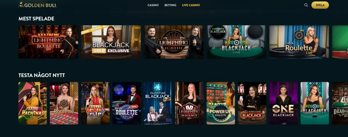 golden bull live casino