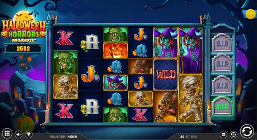 halloween horrors megaways slot
