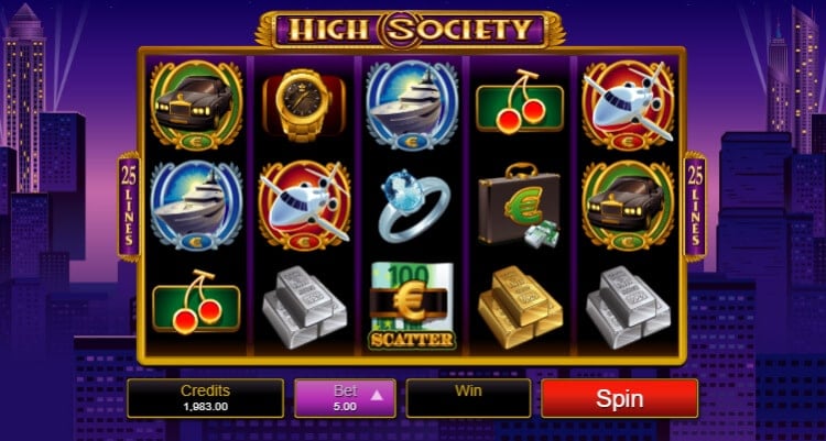 high society slot