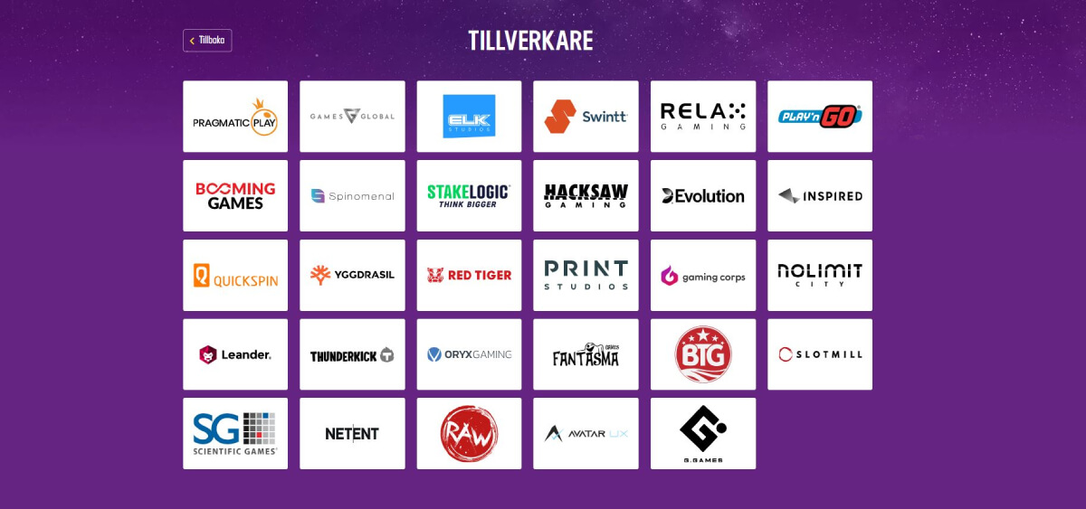 luckycasino speltillverkare