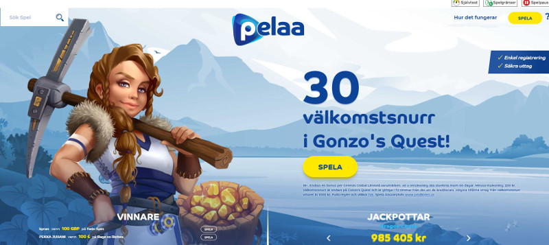 Pelaa 30 frespins