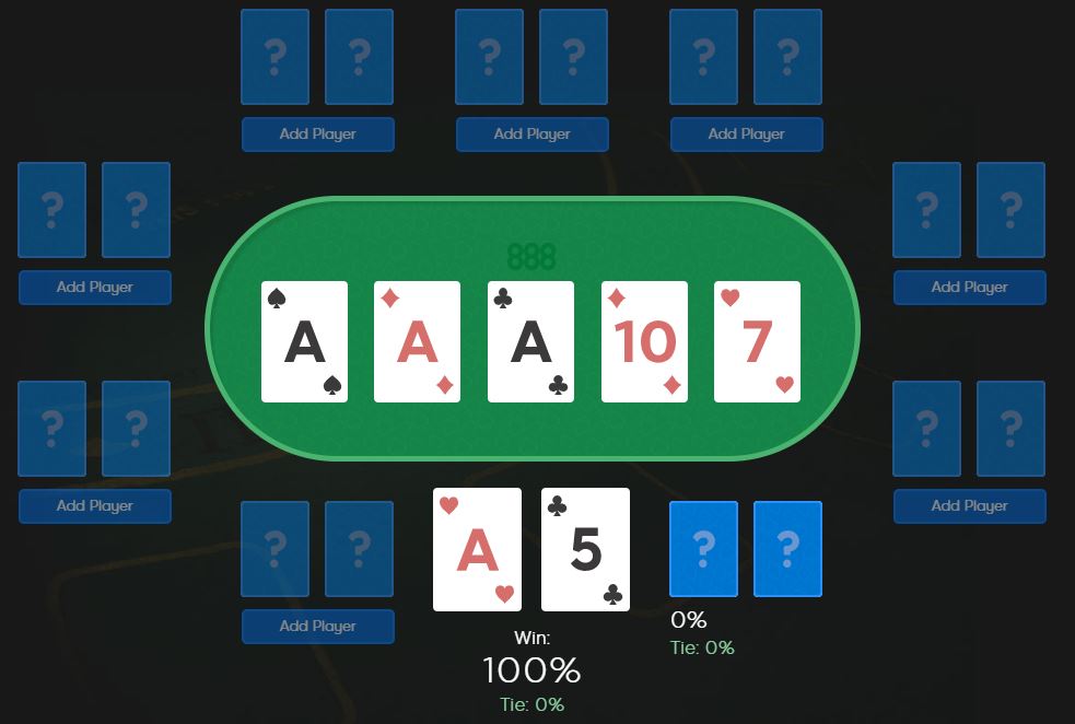 poker händer sannolikhet