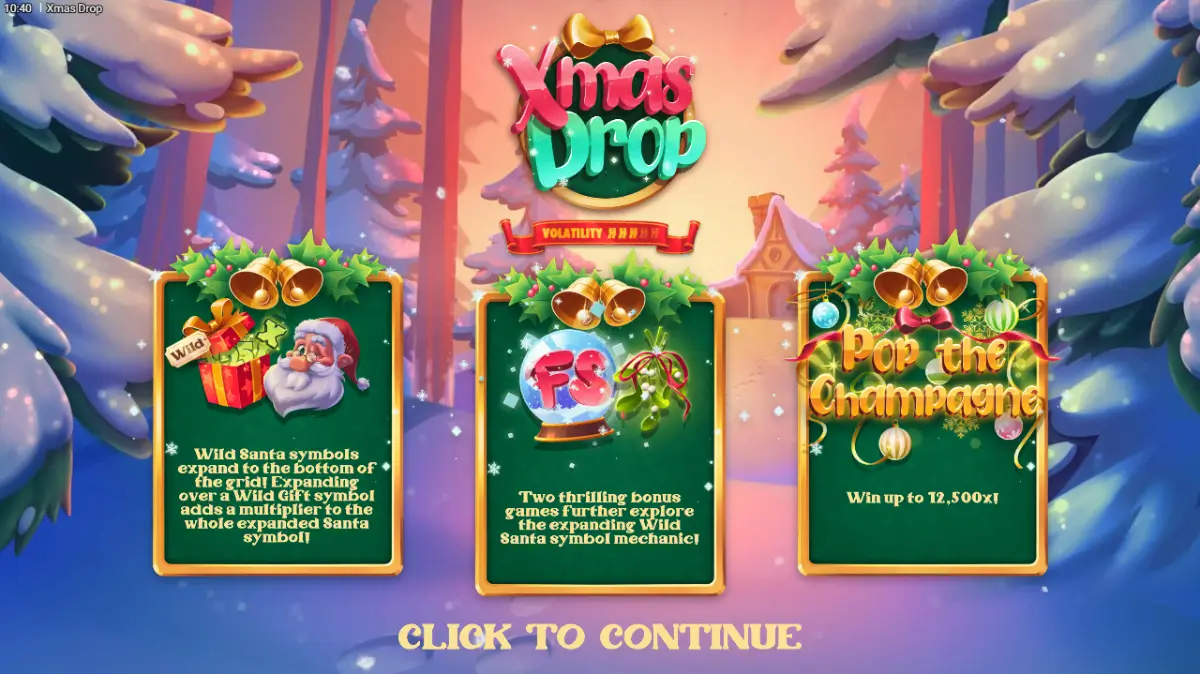 xmas drop slot funktioner